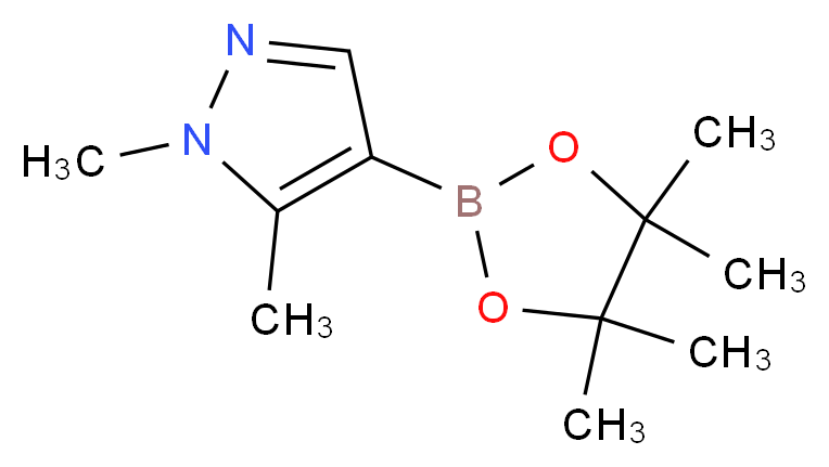 1,5-Dimethyl-1H-pyrazole-4-boronic acid, pinacol ester_分子结构_CAS_1036991-40-8)