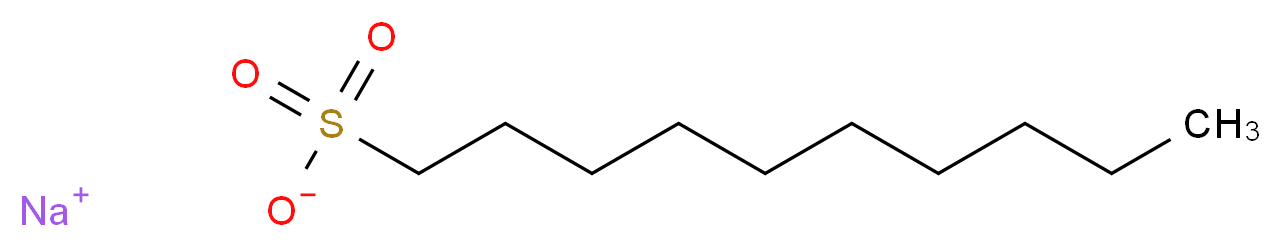 1-DECANESULFONIC ACID SODIUM SALT, HPLC GRADE_分子结构_CAS_13419-61-9)