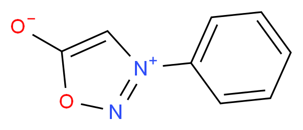 3-phenyl-1,2,3-oxadiazol-3-ium-5-olate_分子结构_CAS_)