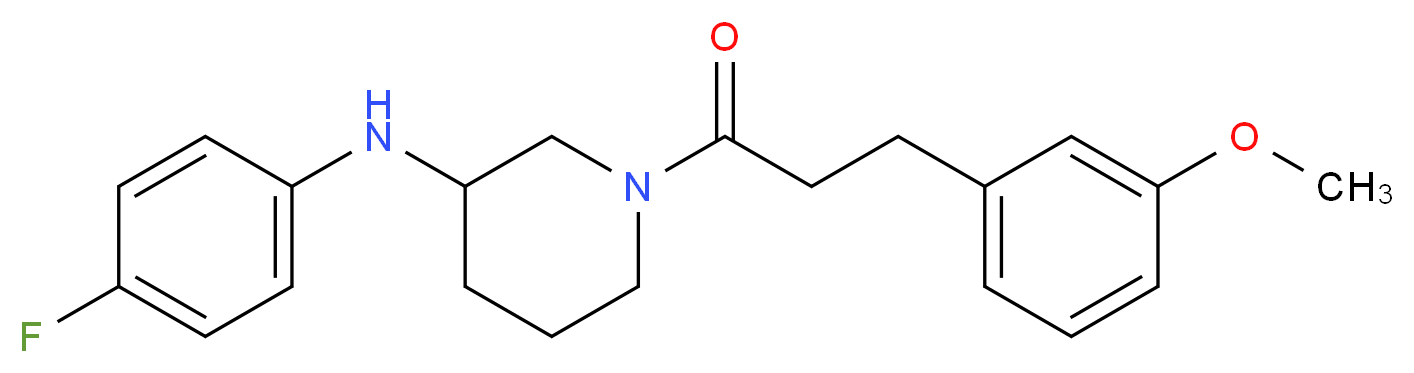 N-(4-fluorophenyl)-1-[3-(3-methoxyphenyl)propanoyl]-3-piperidinamine_分子结构_CAS_)