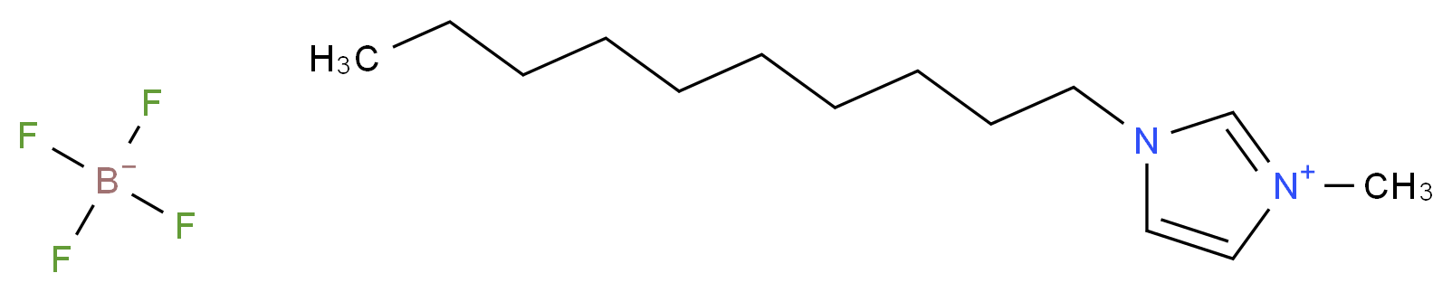 1-decyl-3-methyl-1H-imidazol-3-ium; tetrafluoroboranuide_分子结构_CAS_244193-56-4