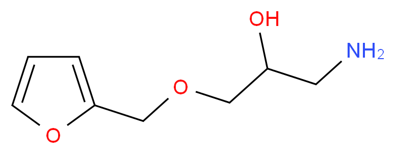 1-Amino-3-(furan-2-ylmethoxy)-propan-2-ol_分子结构_CAS_5380-89-2)