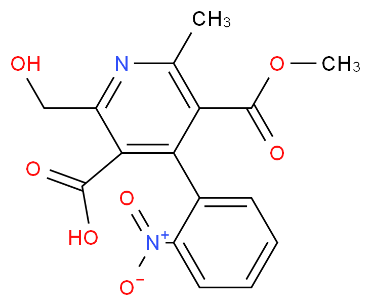 Hydroxydehydro Nifedipine Carboxylate _分子结构_CAS_34783-31-8)