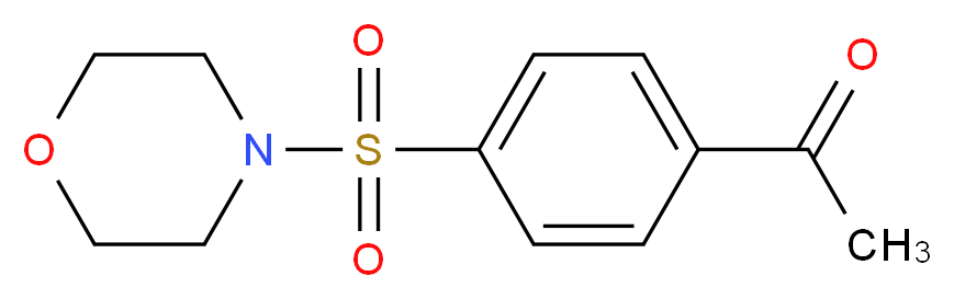 1-[4-(Morpholine-4-sulfonyl)-phenyl]-ethanone_分子结构_CAS_58722-35-3)