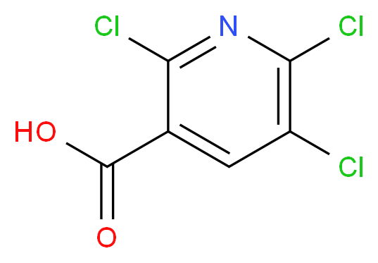 2,5,6-trichloropyridine-3-carboxylic acid_分子结构_CAS_54718-39-7