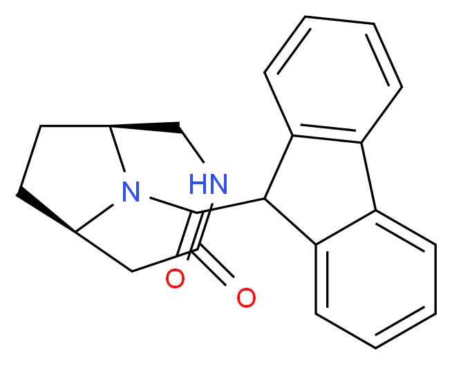 (1S*,6R*)-9-(9H-fluoren-9-ylcarbonyl)-3,9-diazabicyclo[4.2.1]nonan-4-one_分子结构_CAS_)