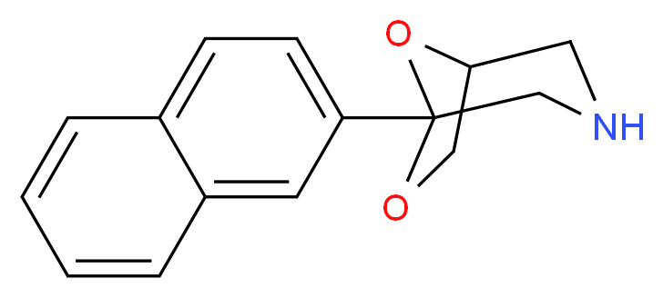 5-(naphthalen-2-yl)-6,8-dioxa-3-azabicyclo[3.2.1]octane_分子结构_CAS_84145-90-4