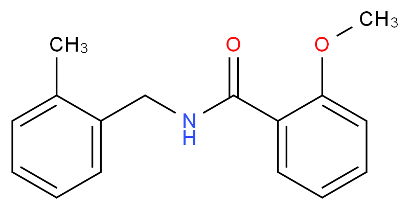 2-Methoxy-N-(2-methylbenzyl)benzamide_分子结构_CAS_694518-20-2)