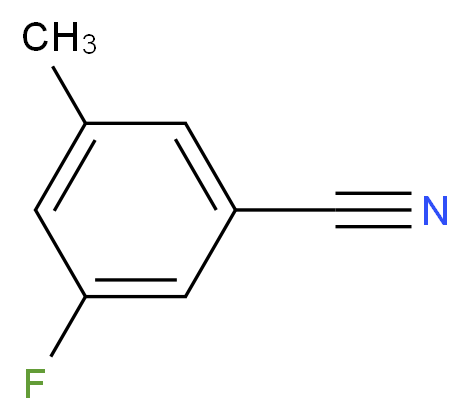 3-fluoro-5-methylbenzonitrile_分子结构_CAS_216976-30-6