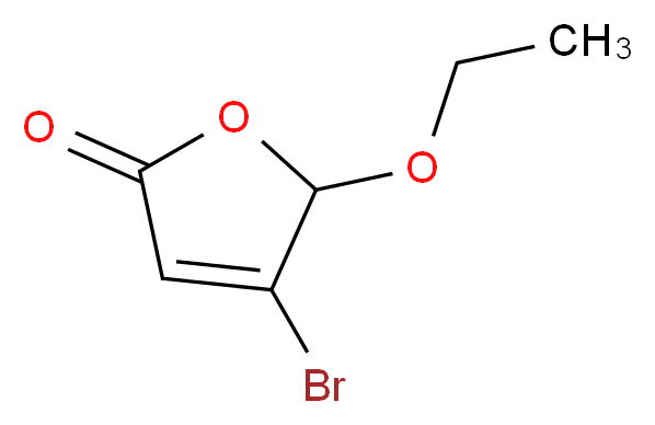 4-Bromo-5-ethoxyfuran-2(5H)-one_分子结构_CAS_32978-38-4)