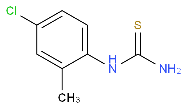 1-(4-Chloro-2-methylphenyl)-2-thiourea_分子结构_CAS_63980-71-2)