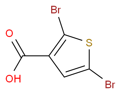 2,5-Dibromothiophene-3-carboxylic acid_分子结构_CAS_)