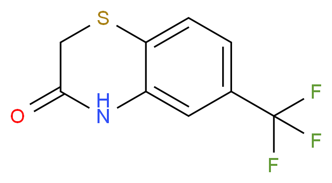 6-(trifluoromethyl)-3,4-dihydro-2H-1,4-benzothiazin-3-one_分子结构_CAS_716-82-5