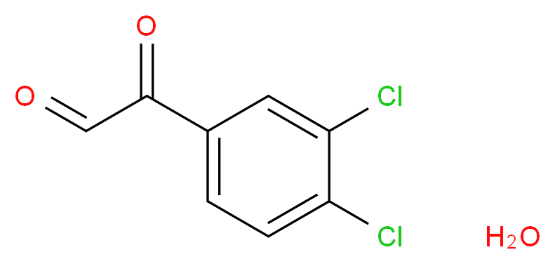 2-(3,4-dichlorophenyl)-2-oxoacetaldehyde hydrate_分子结构_CAS_859775-23-8