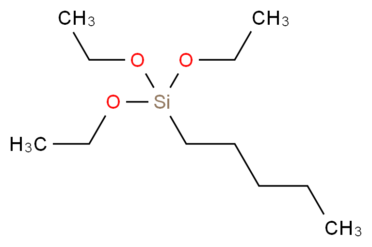 AMYLTRIETHOXYSILANE_分子结构_CAS_2761-24-2)