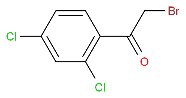 2-溴-2′,4′-二氯苯乙酮_分子结构_CAS_2631-72-3)