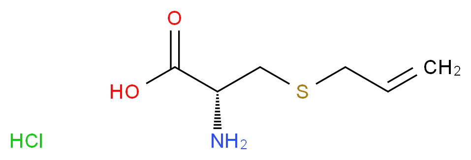 (R)-3-(Allylthio)-2-aMinopropanoic acid hydrochloride_分子结构_CAS_60114-85-4)
