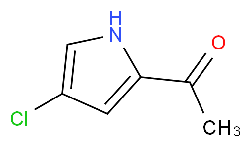 1-(4-chloro-1H-pyrrol-2-yl)ethan-1-one_分子结构_CAS_51333-63-2