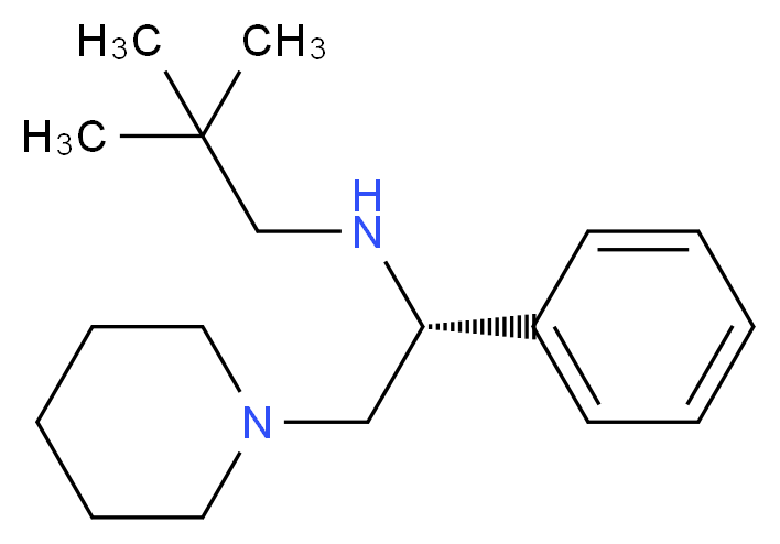 (R)-(-)-N-新戊基-1-苯基-2-(1-吡啶烷)乙胺_分子结构_CAS_153837-28-6)