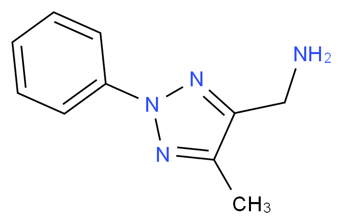 (5-methyl-2-phenyl-2H-1,2,3-triazol-4-yl)methanamine_分子结构_CAS_105362-45-6