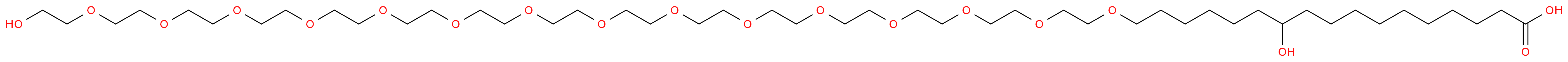 1,52-dihydroxy-3,6,9,12,15,18,21,24,27,30,33,36,39,42,45-pentadecaoxadohexacontan-62-oic acid_分子结构_CAS_70142-34-6