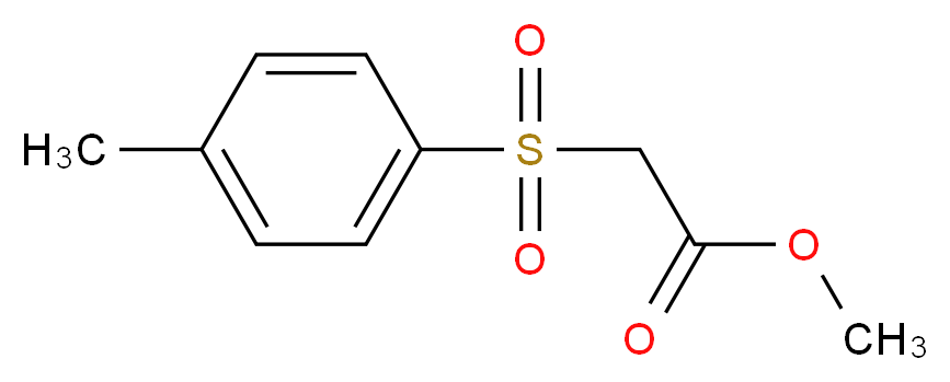 methyl 2-(4-methylbenzenesulfonyl)acetate_分子结构_CAS_50397-64-3