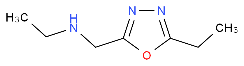 ethyl[(5-ethyl-1,3,4-oxadiazol-2-yl)methyl]amine_分子结构_CAS_915924-40-2