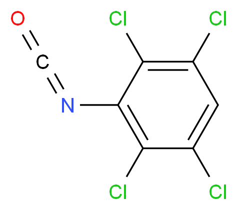 1,2,4,5-tetrachloro-3-isocyanatobenzene_分子结构_CAS_40398-02-5