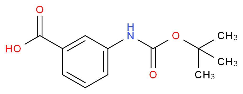 3-[(tert-butoxycarbonyl)amino]benzoic acid_分子结构_CAS_111331-82-9)