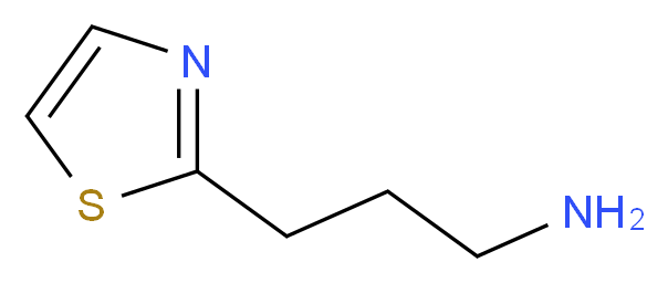 3-(1,3-thiazol-2-yl)propan-1-amine_分子结构_CAS_63779-34-0