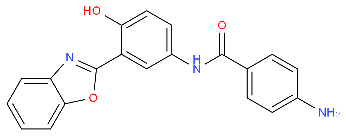 4-amino-N-[3-(1,3-benzoxazol-2-yl)-4-hydroxyphenyl]benzamide_分子结构_CAS_351520-91-7