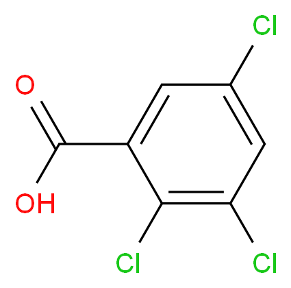 2,3,5-trichlorobenzoic acid_分子结构_CAS_50-73-7