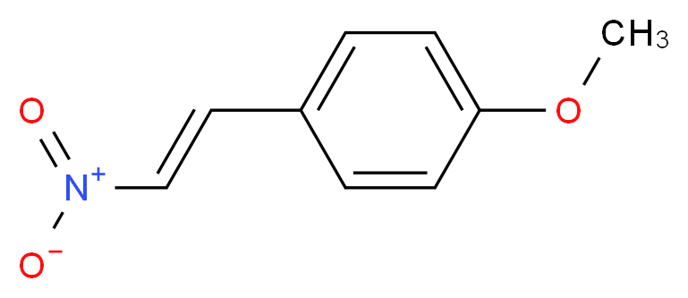 1-methoxy-4-[(E)-2-nitroethenyl]benzene_分子结构_CAS_5576-97-6