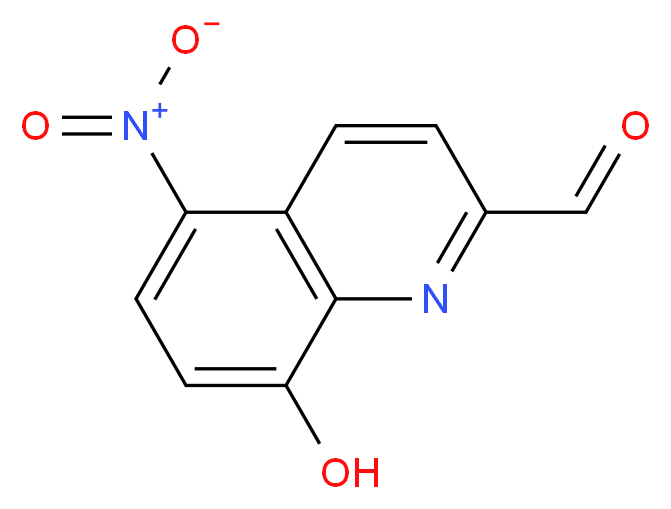 8-hydroxy-5-nitroquinoline-2-carbaldehyde_分子结构_CAS_884497-63-6)