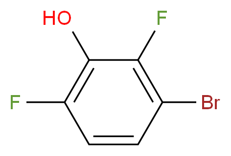 3-Bromo-2,6-difluorophenol_分子结构_CAS_221220-99-1)