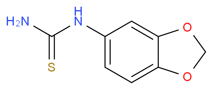 (2H-1,3-benzodioxol-5-yl)thiourea_分子结构_CAS_65069-55-8
