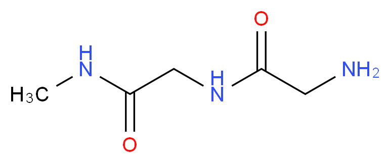 2-amino-N-[(methylcarbamoyl)methyl]acetamide_分子结构_CAS_9001-31-4