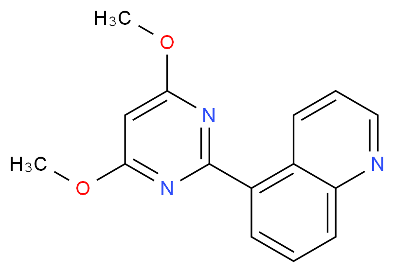 5-(4,6-dimethoxy-2-pyrimidinyl)quinoline_分子结构_CAS_)