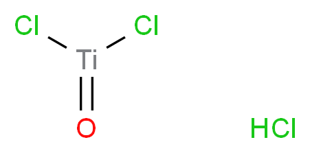 氯化氧钛(IV) - 盐酸 溶液_分子结构_CAS_92344-13-3)