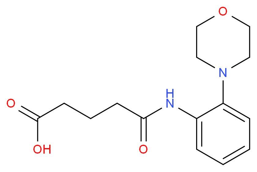 4-{[2-(morpholin-4-yl)phenyl]carbamoyl}butanoic acid_分子结构_CAS_436088-59-4