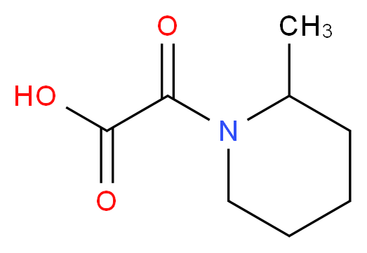 (2-methyl-1-piperidinyl)(oxo)acetic acid_分子结构_CAS_77654-61-6)