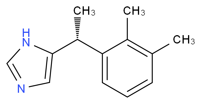 5-[(1R)-1-(2,3-dimethylphenyl)ethyl]-1H-imidazole_分子结构_CAS_119717-21-4