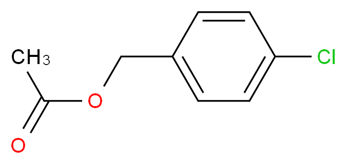 (4-chlorophenyl)methyl acetate_分子结构_CAS_5406-33-7