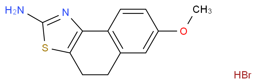 7-methoxy-4,5-dihydronaphtho[1,2-d][1,3]thiazol-2-amine hydrobromide_分子结构_CAS_376349-30-3)