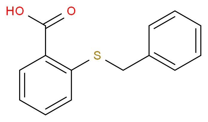 2-(Benzylsulfanyl)benzenecarboxylic acid_分子结构_CAS_1531-80-2)