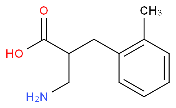 3-AMINO-2-(2-METHYLBENZYL)PROPANOIC ACID_分子结构_CAS_910443-76-4)