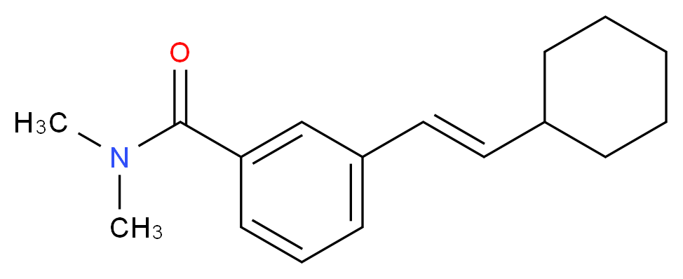 3-[(E)-2-cyclohexylvinyl]-N,N-dimethylbenzamide_分子结构_CAS_)