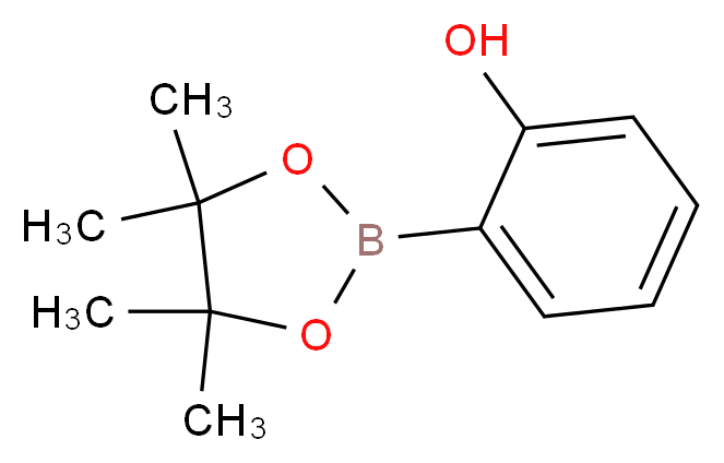 2-(tetramethyl-1,3,2-dioxaborolan-2-yl)phenol_分子结构_CAS_269409-97-4