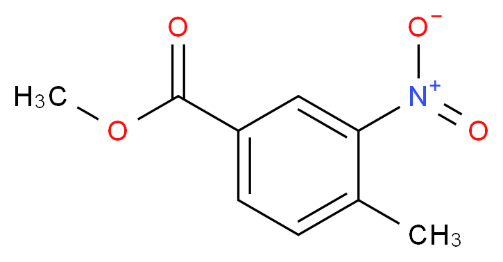 Methyl 4-methyl-3-nitrobenzoate_分子结构_CAS_7356-11-8)
