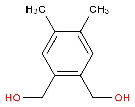 [2-(hydroxymethyl)-4,5-dimethylphenyl]methanol_分子结构_CAS_60070-05-5